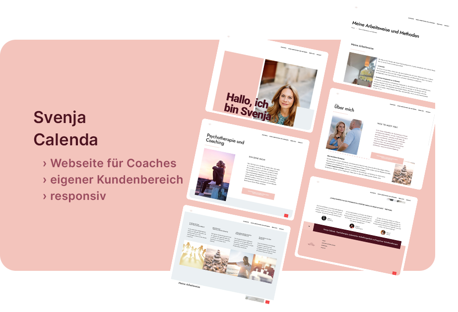 Website Vorschau Svenja Calenda